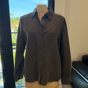 Zara Charcoal Gray Suede Like Jacket